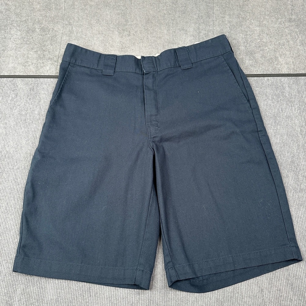 Dickies Flex Relaxed Fit Navy Blue Work Shorts Mens 33 Waist 11 Inch Inseam Y2K